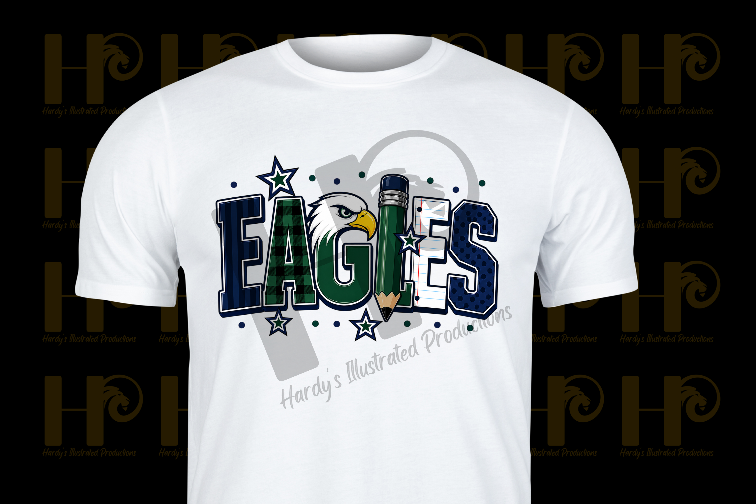 Eagle Mascot Green