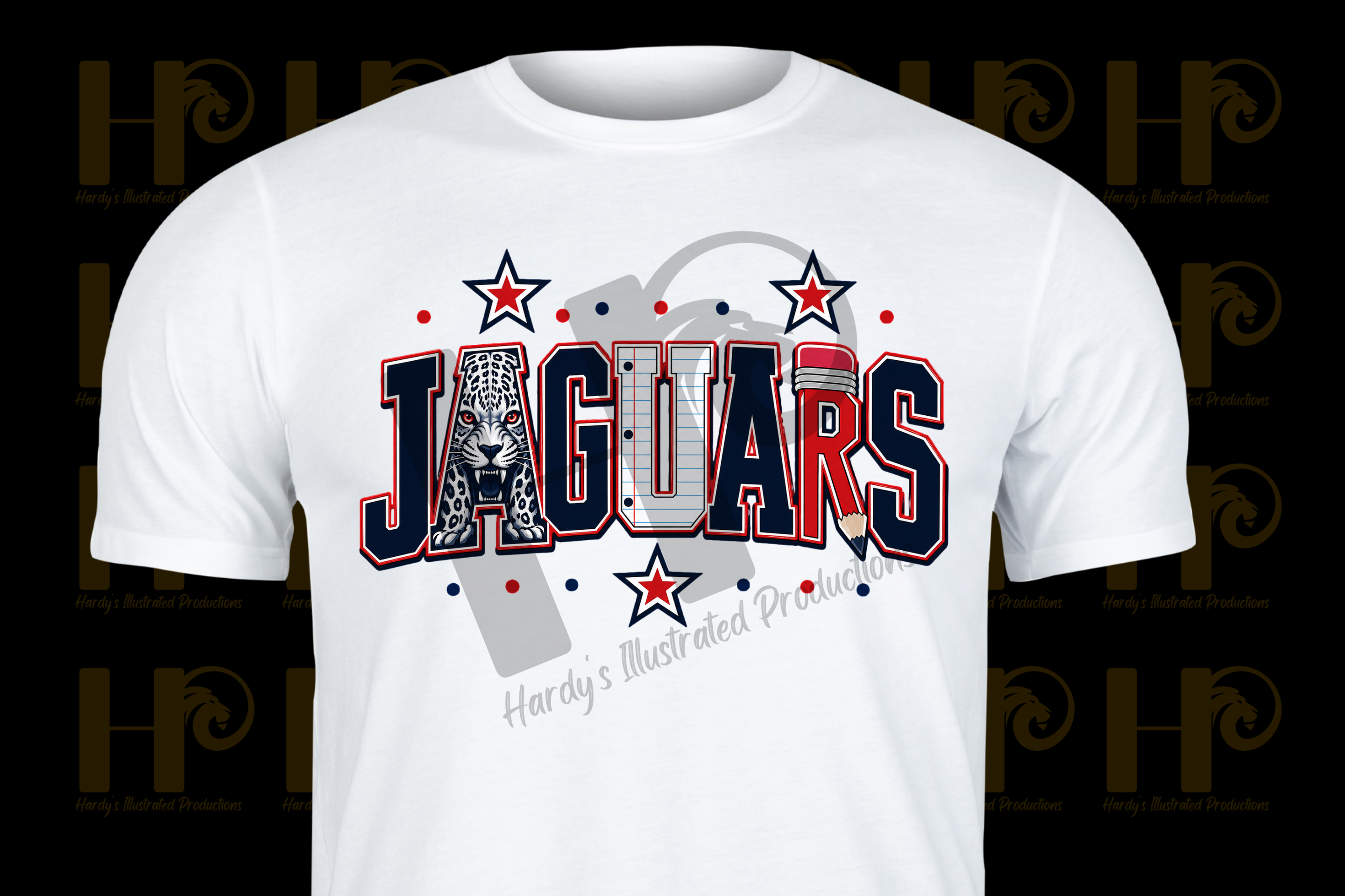Jaguars Mascot Blue and Red