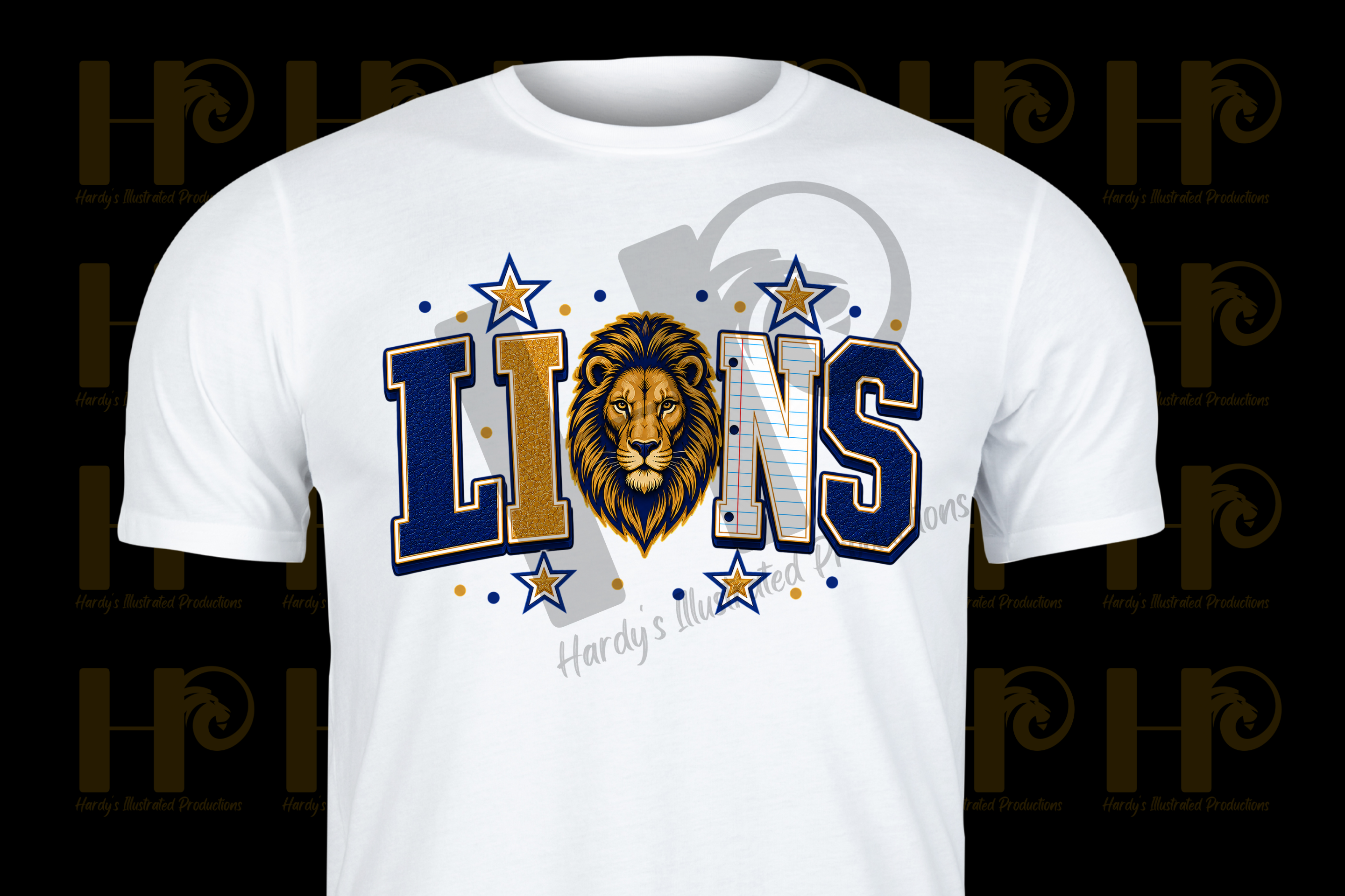 Lions Mascot -Blue