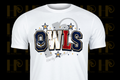 Owls Mascot Red