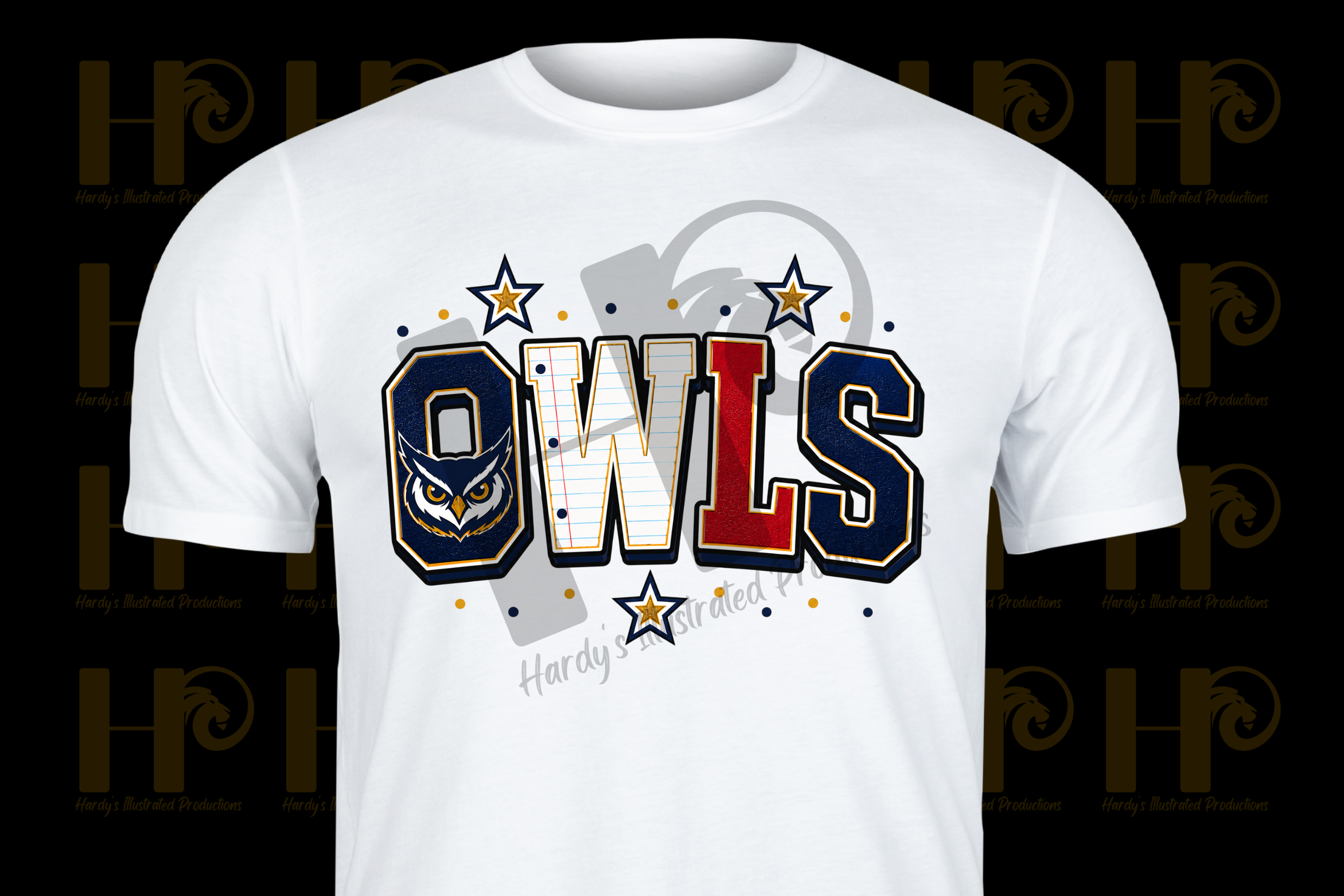 Owls Mascot Red